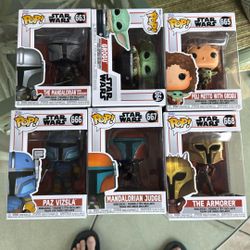 Funko Pop Star Wars Mandalorian Complete Set