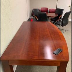 Mahogany Desk Table & Matching Office Chair