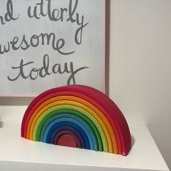 Montessori Handmade Wooden Rainbow