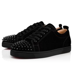 ***NEW*** Christian Louboutin Shoes Black Spikes Junior