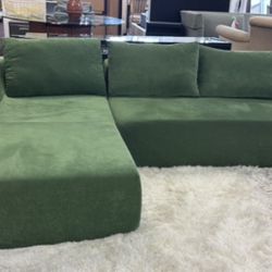 Sofá 2 Piezas Grande Y Confortable 100%