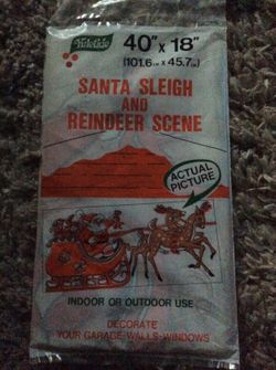 Christmas vintage garage door cover