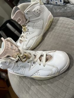 Jordan 6 Gold Hoops Size 7 Women