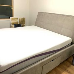 Purple Memory Foam King Original Mattress Bed “like New” 
