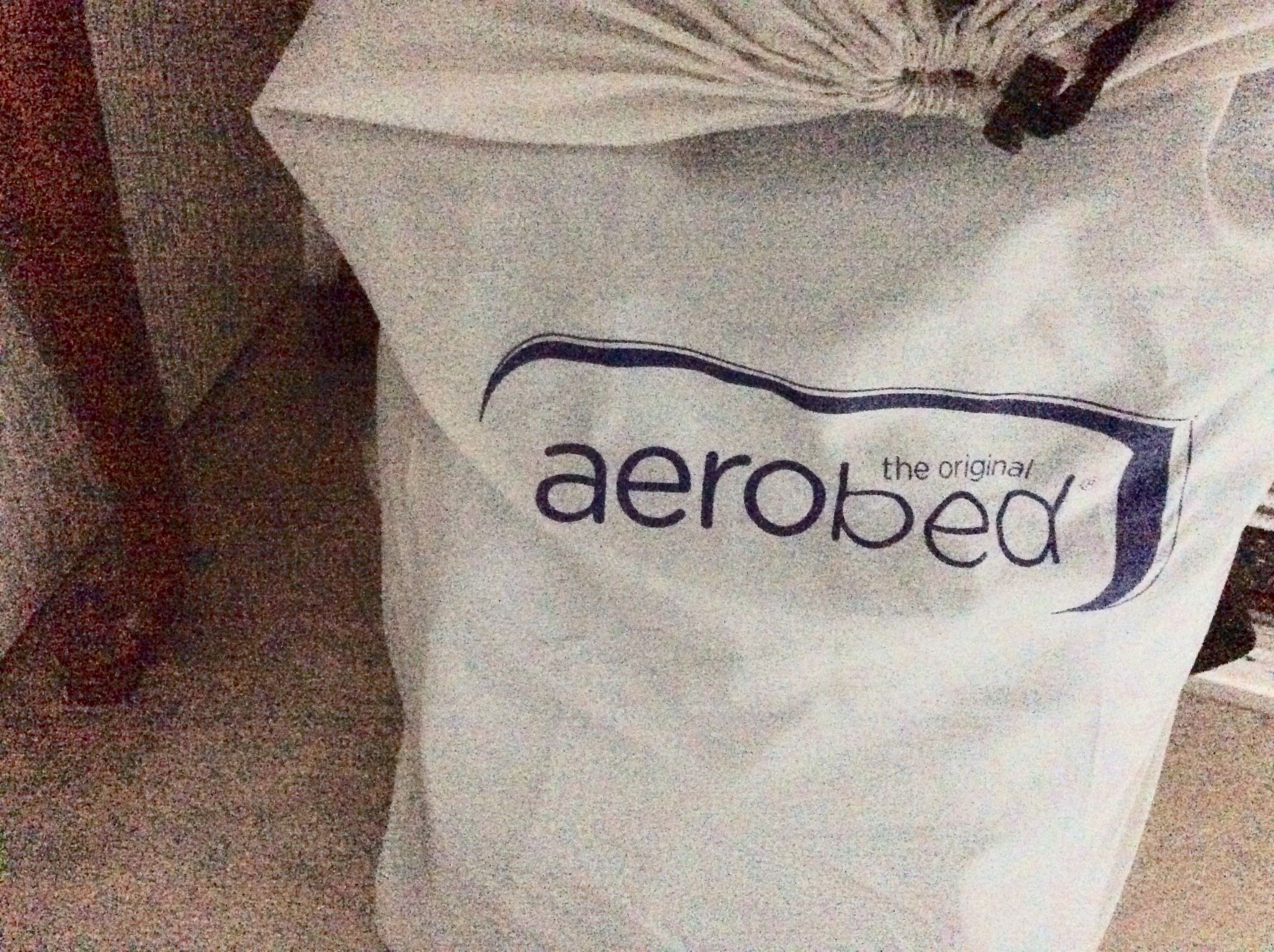 Aerobed Original Twin Air mattress 9 inch w carry bag & pump New From Costco $85
