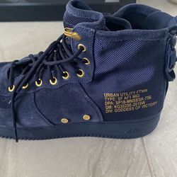 Air Force 1 Sf Af1 Mid Size 12 Navy Blue Obsidian Goddess Of Victory 