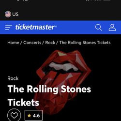 Concert Tickets Rolling Stones Tickets w Parking Pass