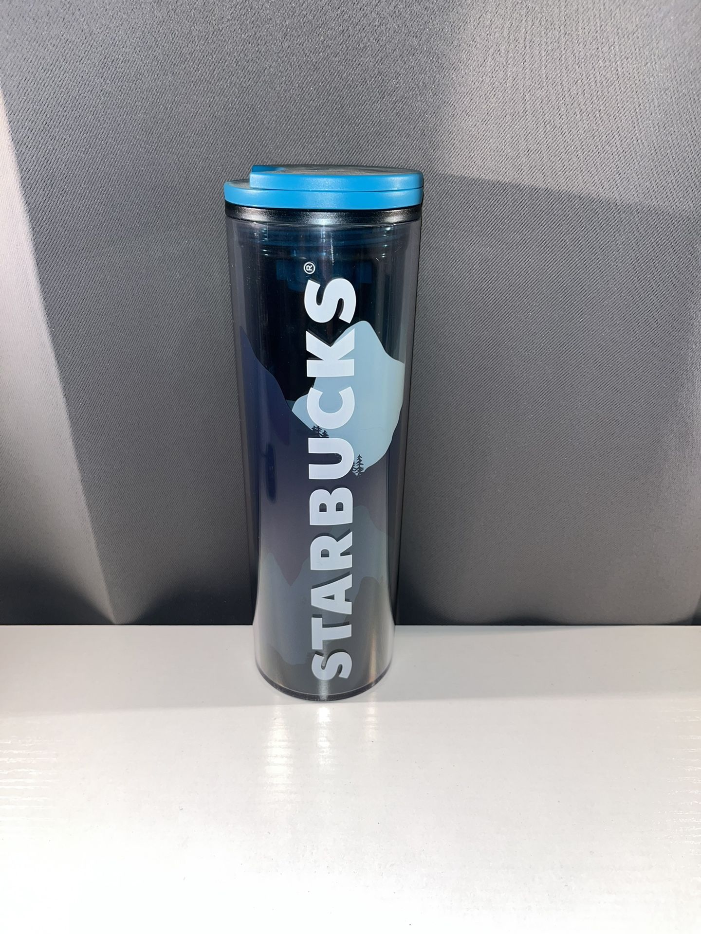 Starbucks Forest Mountains Summer Sunset Tumbler with Lid 16oz New