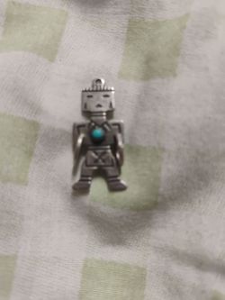 Silver Charm  w/turquoise