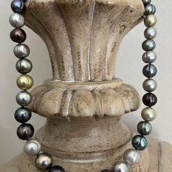 HONORA Exquisite Multi-Color Cultured Freshwater Pearl 16” Strand w/925 Closure - Like NEW 