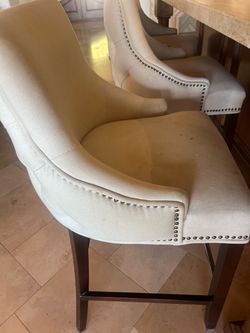 3 bar stools- 45 inch height  22 inch width