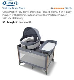 $100 off retail - NIB Graco Pack 'n Play Travel Dome Lux Playard, 4-in-1 Baby Playpen & Bassinet