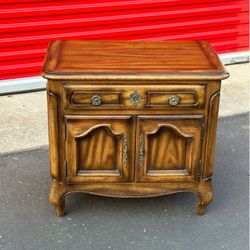 French Provincial Wood Nightstand
