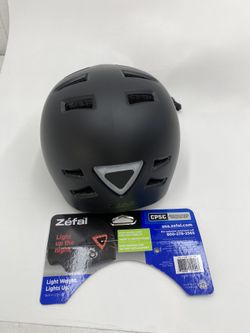 Zefal Ultra Light Youth Bike Helmet, LED Light (Ages 8+, Super Lightweight)