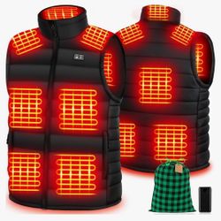 Heated Vest For Men, Heated Vest With Battery Pack Included, Warm Rechargeable Heated Vest Mens Heated Vest Unisex S-3XL