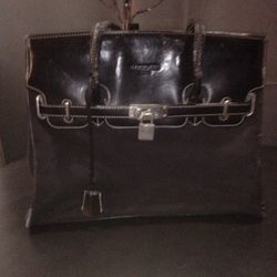 Vintage Ladies Handbag ,Leather And Suede, Normal Wear 
