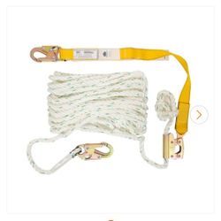 50 ft. Fall Protection Rope Lifeline with Lanyard