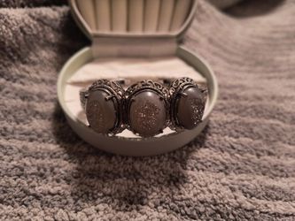 Druzy Sterling Silver Cuff Bracelet 