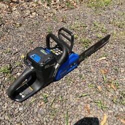 Kobalt 80v Lithium Chain Saw With Charger and Battery