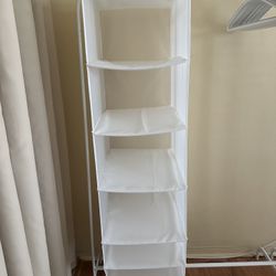 White IKEA Clothes Shelves