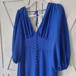 Royal Blue Midi Dress