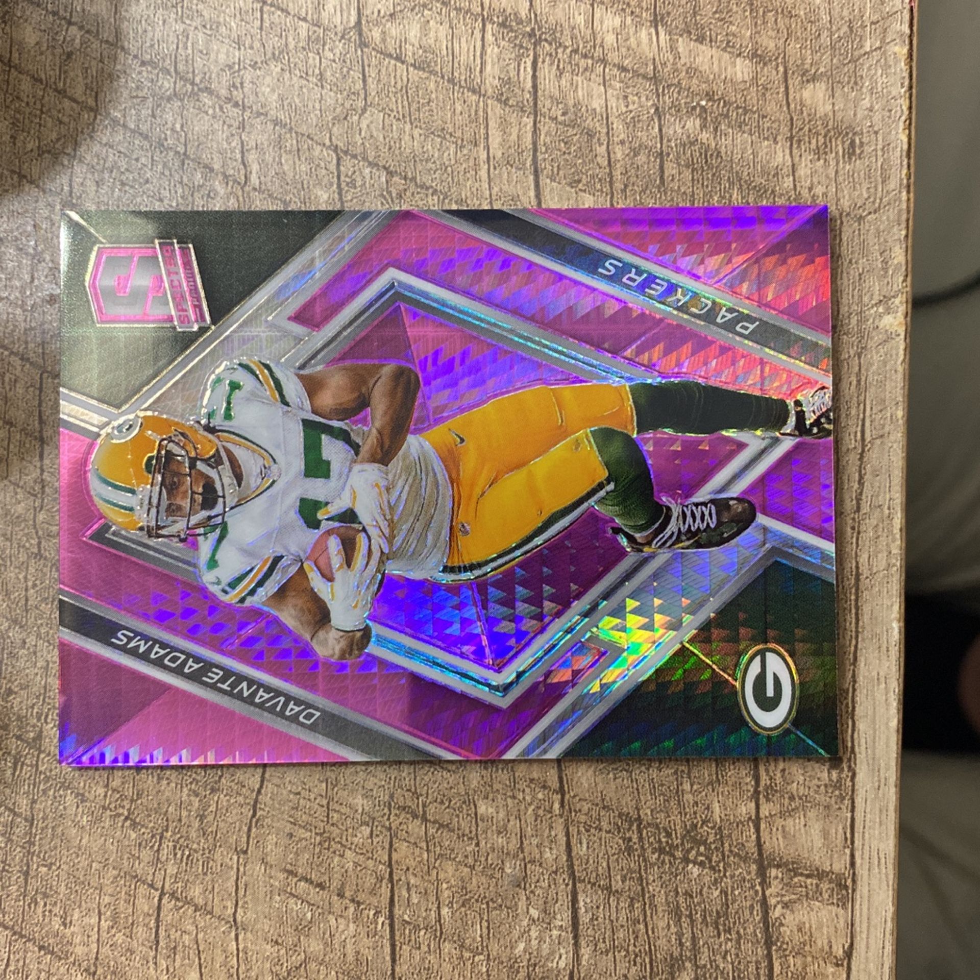 2018 Spectra Davante Adams Pink Numbered Card