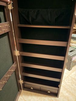 Wall Stand Jewelry  4"D x 14.5"W x 42.5"H