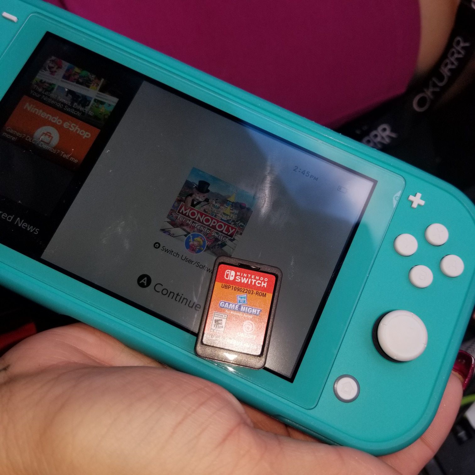 Nintendo Switch lite with 1 BRAND NEW game
