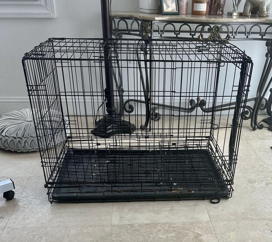 Dog Wired Crate with Tray