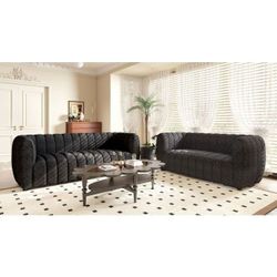 Aversa Black Sofa