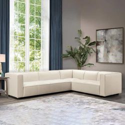 Brady TOP GRAIN LEATHER Sectional (MSRP 4500$)