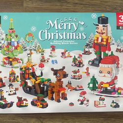 Christmas Advent Calendar 2023, Kids 6 in 1 Building Blocks, 24 Days Countdown Calendar Toys for Kids, Christmas Building Toys, Kids Christmas Gifts f