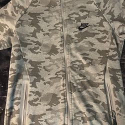 Light and Dark grey Nike camo hoodie