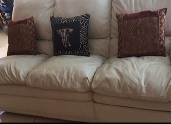 Beautiful Finest Real Leather Sofa!