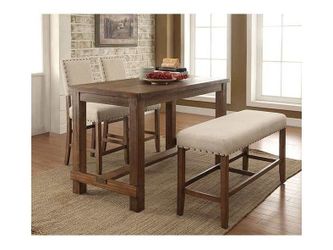 Sania Rustic Oak Counter Height Table