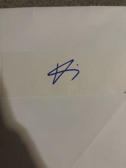 Ching hsein ko autograph blank
