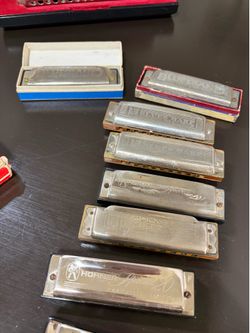 Vintage Hohner harmonicas
