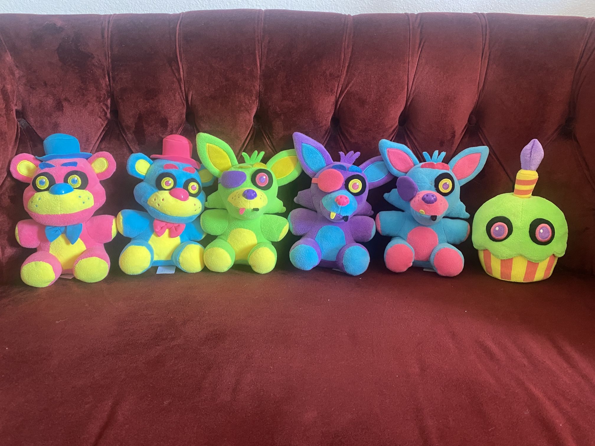 Funko Fnaf Plushies Black Light Full Set