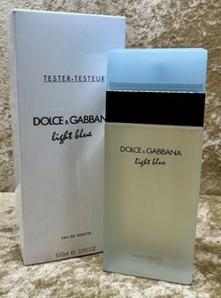 Light Blue Dolce&Gabbana For Women Eau De Toilette 3.3 Fl. Oz./100 Ml. Tester Bottle 