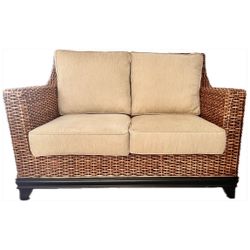 Biscayne Rattan Arm Chair in Royal Oak Brown