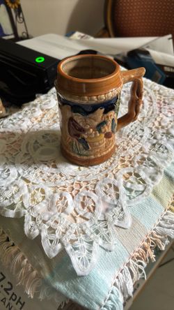 Vintage German Style Ceramic Beer Stein Made In Japan From Mid-Century