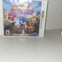 Nintendo 3ds Game Sonic  Boom Shattered Crystal