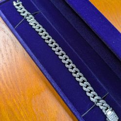 Moissanite Cuban Bracelet 