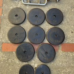Standard Weight 1 Inch 90 Lbs + Bar