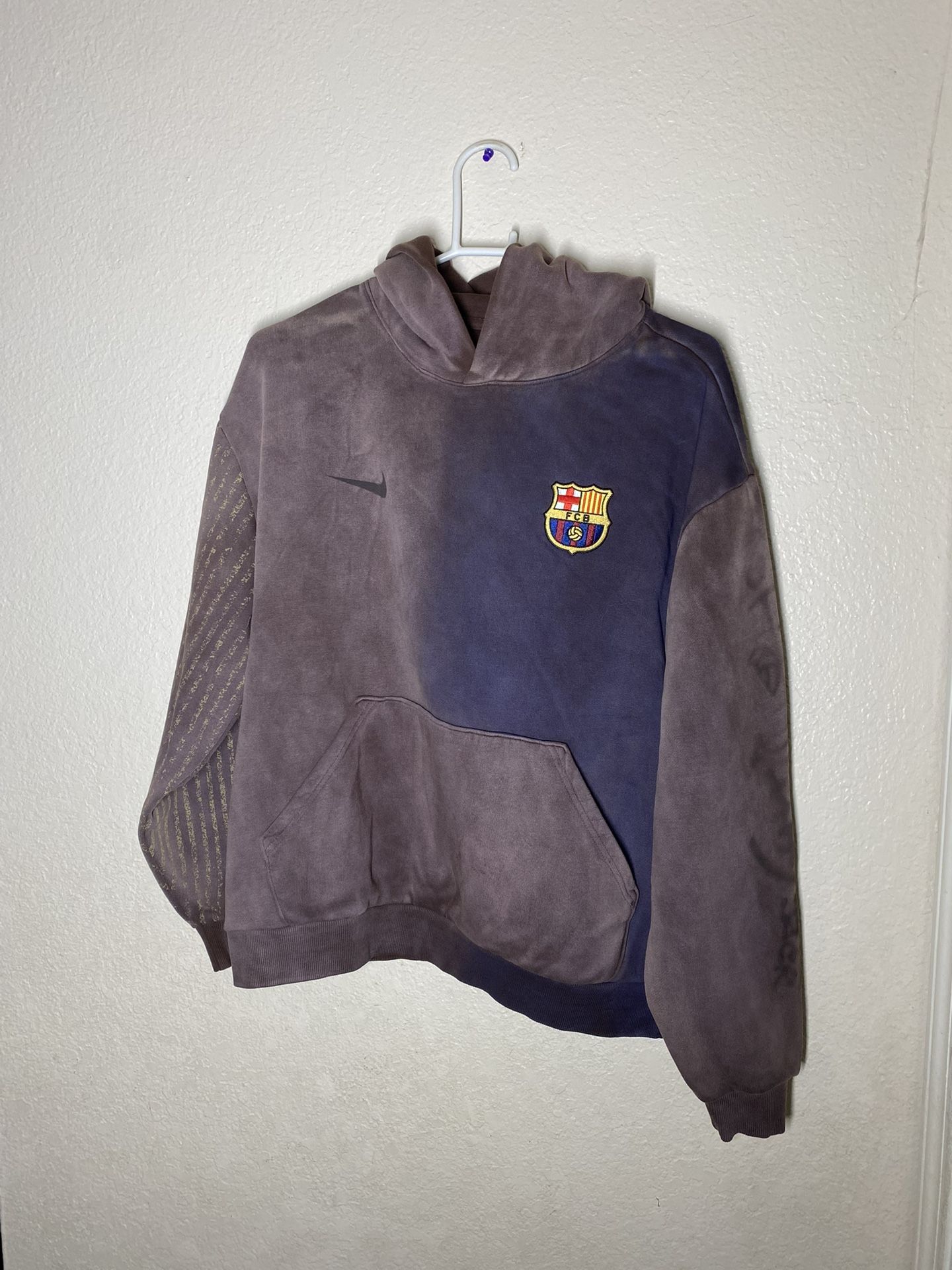 Travis Scott X Nike X Fc Barcelona Split-dye Crest Hoodie