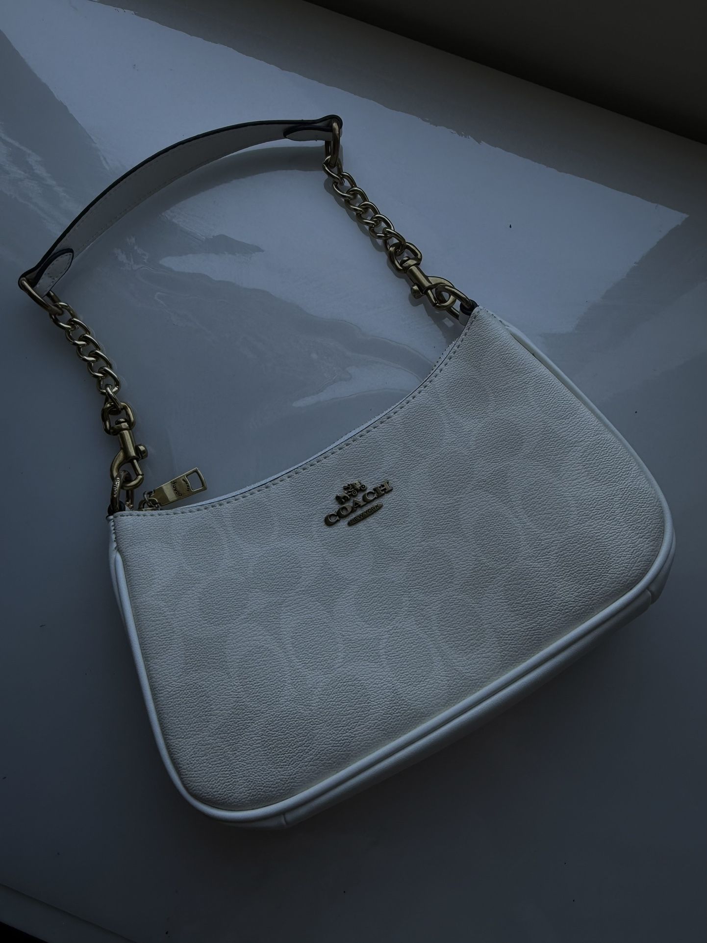 White Coach Teri Shoulder Bag