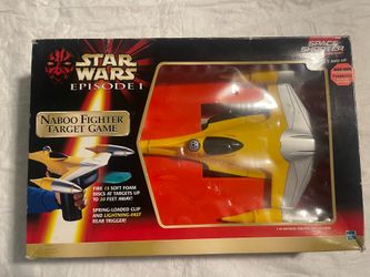 1999Star Wars Episode 1 Naboo Fighter Target Game. New-Box Is Damage- Millbrook/Dakota Fresno