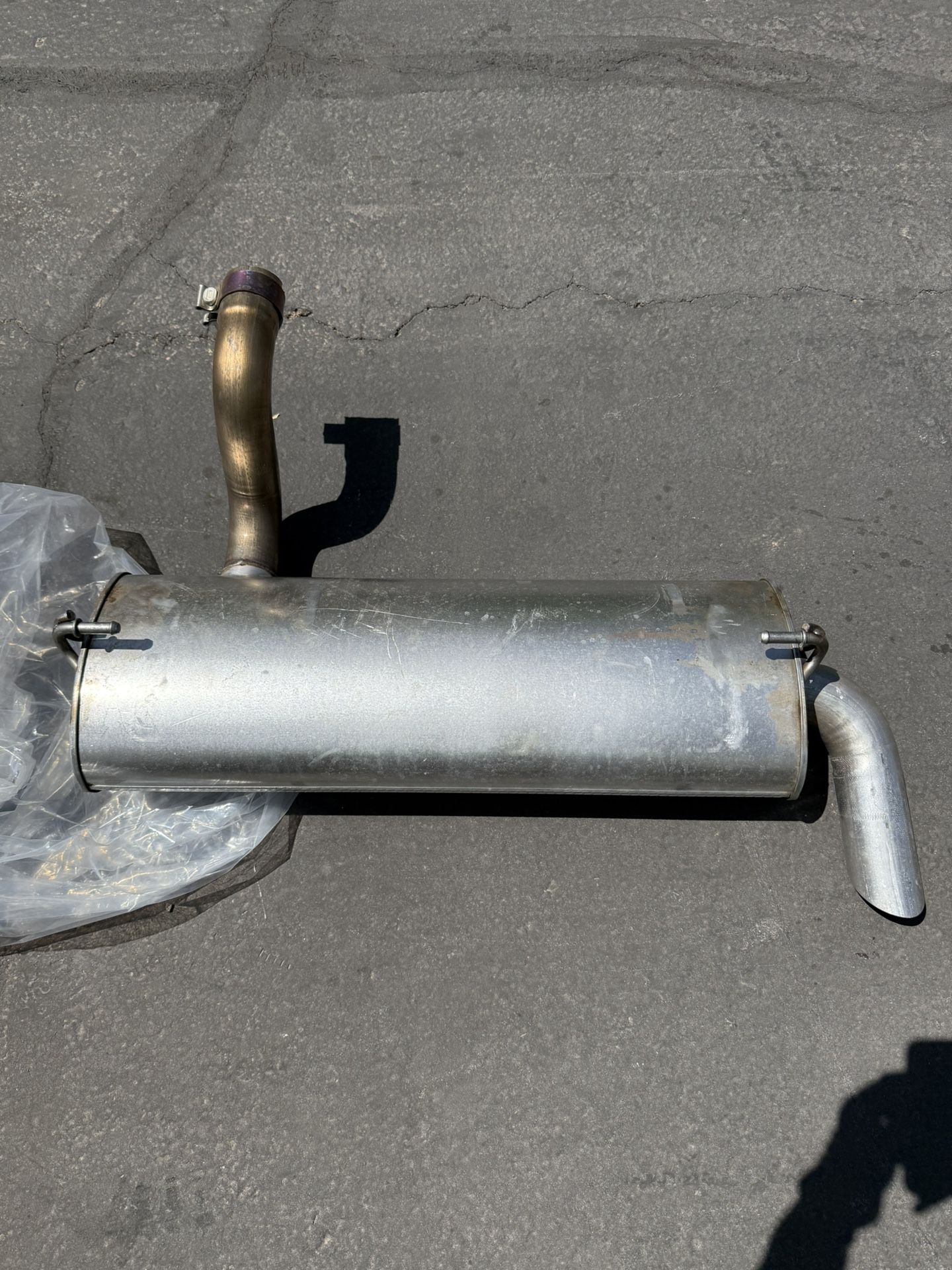 JEEP RUBICON OEM STOCK EXHAUST PIPE MUFFLER Take Off from A 2024 2 Door