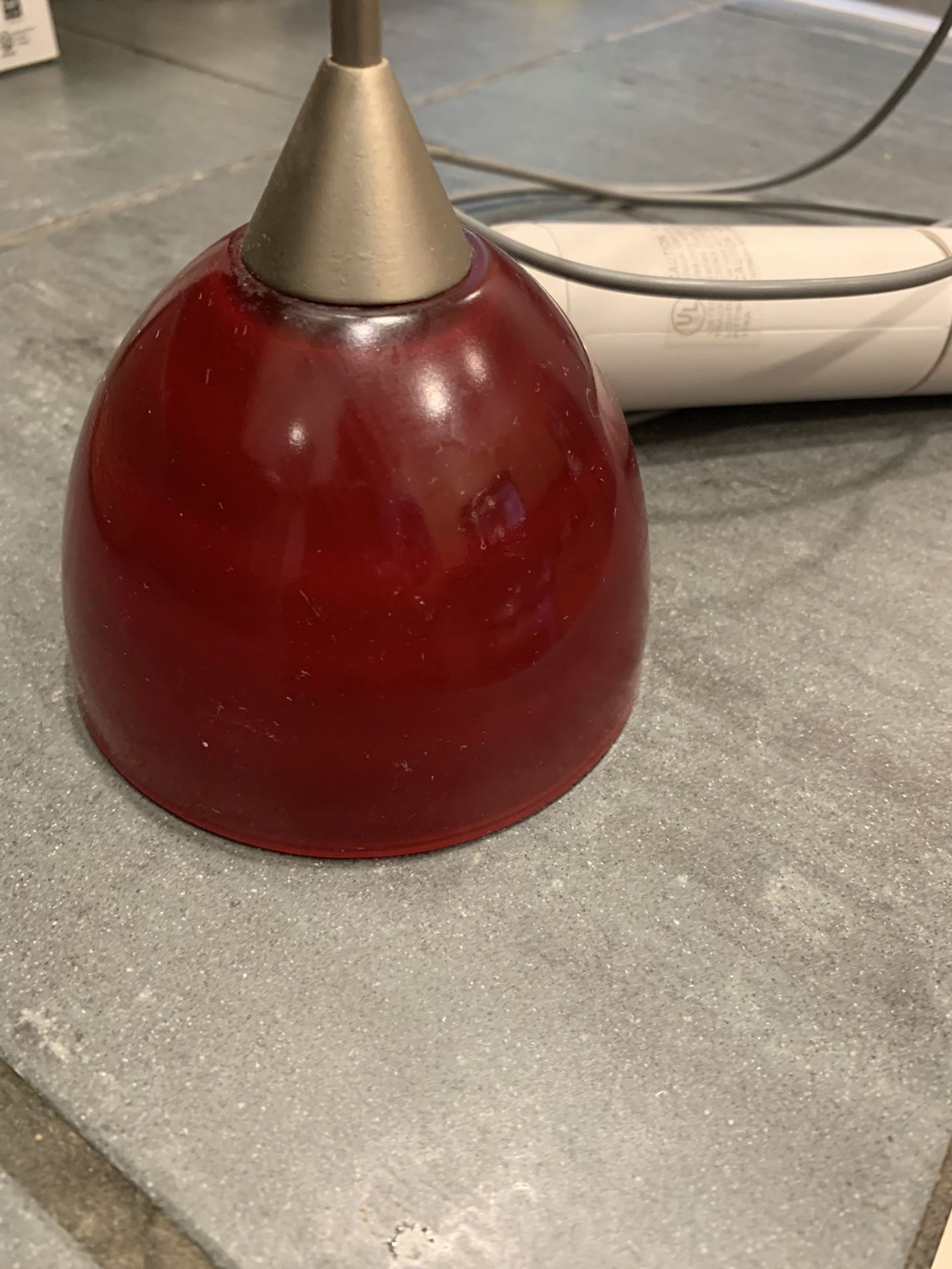 Red Pendant Light.