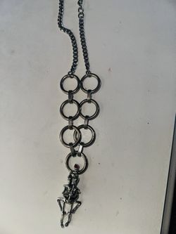 Skeleton couple necklace